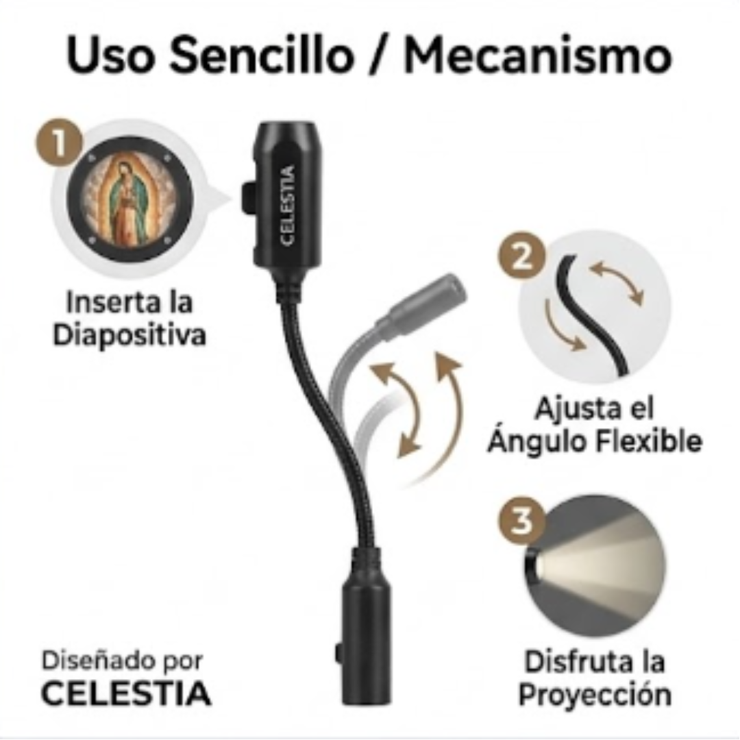 Luz de oración con 12 imágenes sagradas